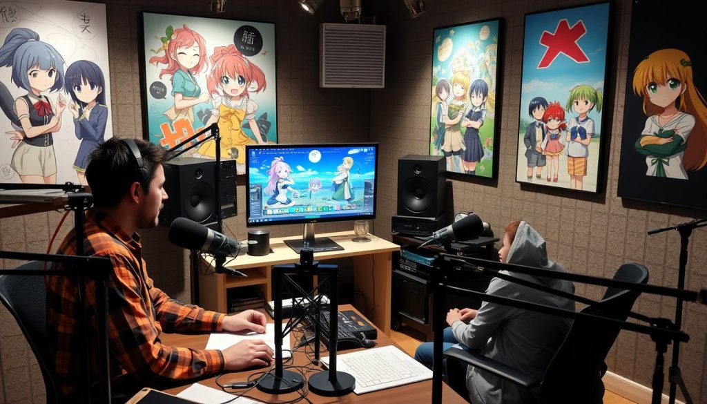 Anime-dubbing-konsulent i arbeid