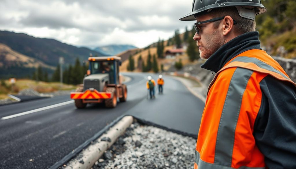 Asfaltingeniør arbeidsmiljø