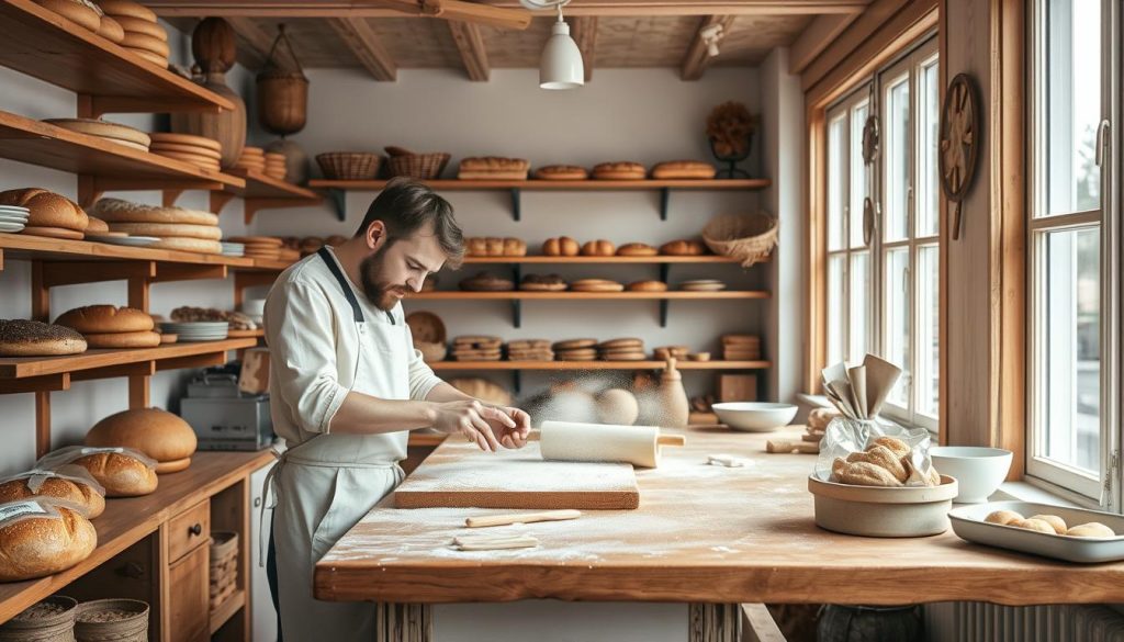 Baker i bakerverksted