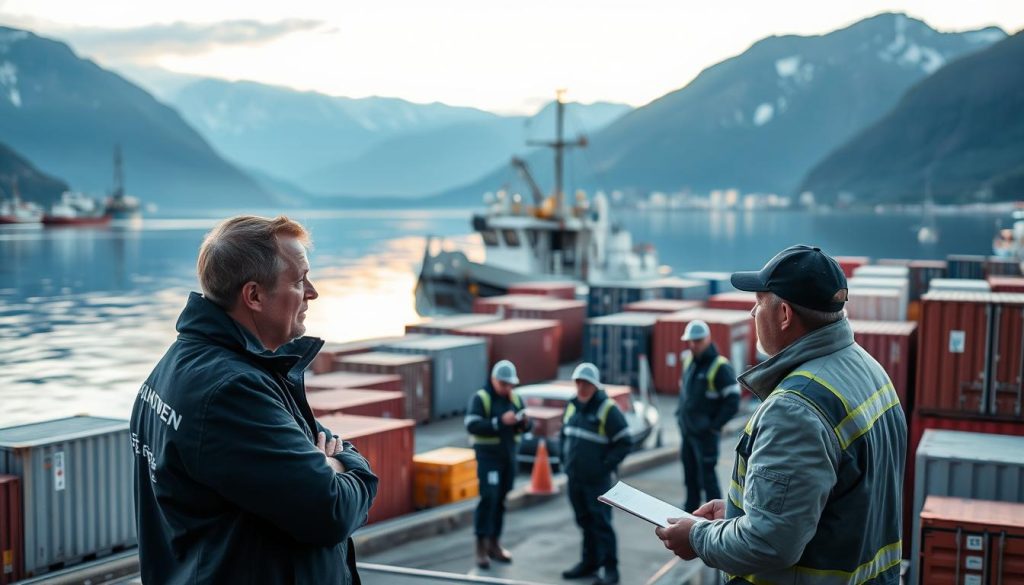 Base-fartøy logistikkkoordinator samarbeid