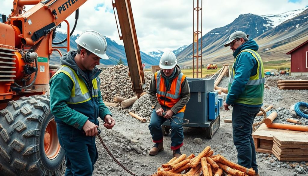 Betongfagarbeider utendørsarbeid