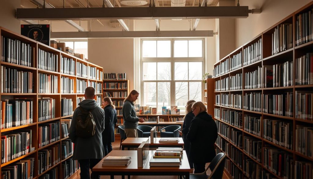 Bibliotekmedarbeider informasjonssøk