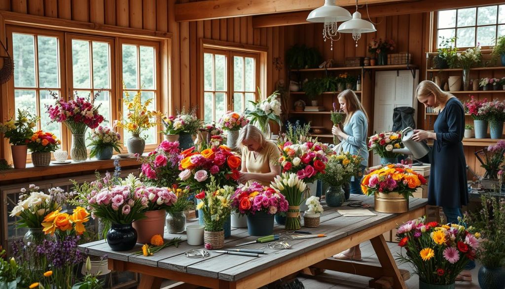 Blomsterverksted arbeidsmiljø