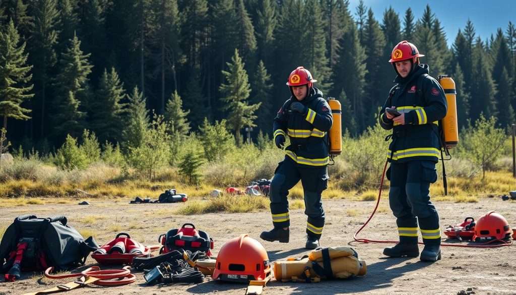 Brannopplæring og fysiske tester