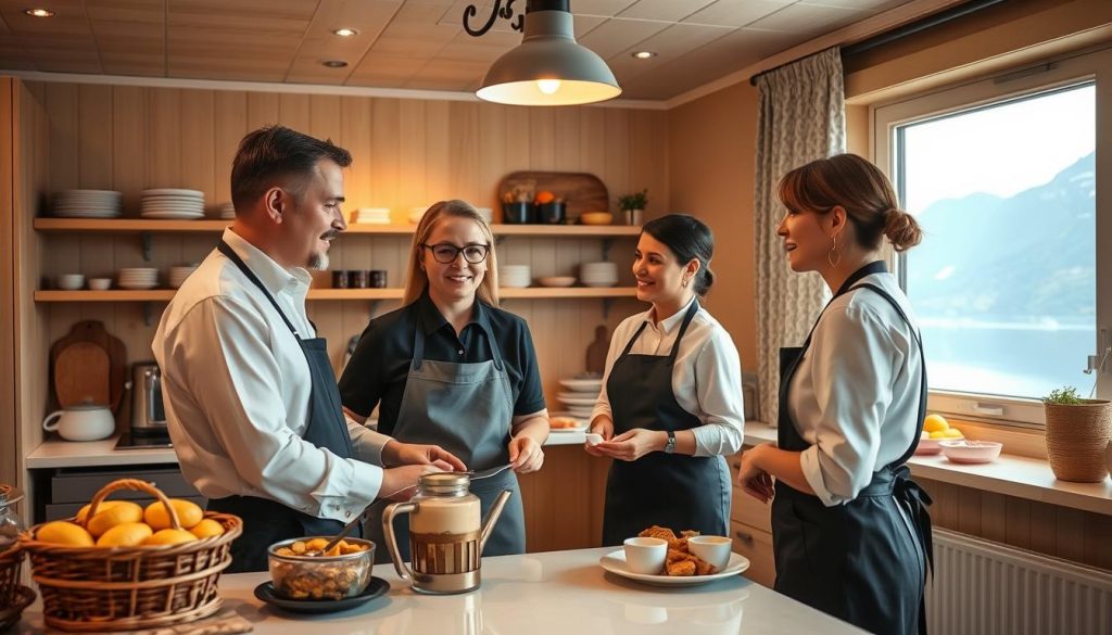 Breakfast Manager samarbeider med hotellpersonale