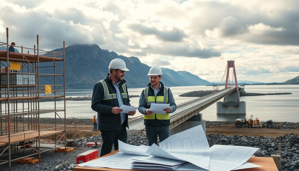 Bru- og kaiplanlegger jobber med infrastrukturutvikling