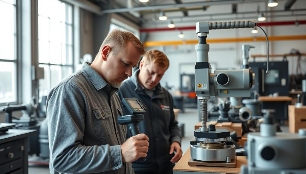 Dimensjonskontrollør bruker målesystemer