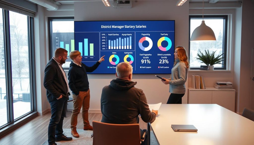 Distriktleder lønn statistikk