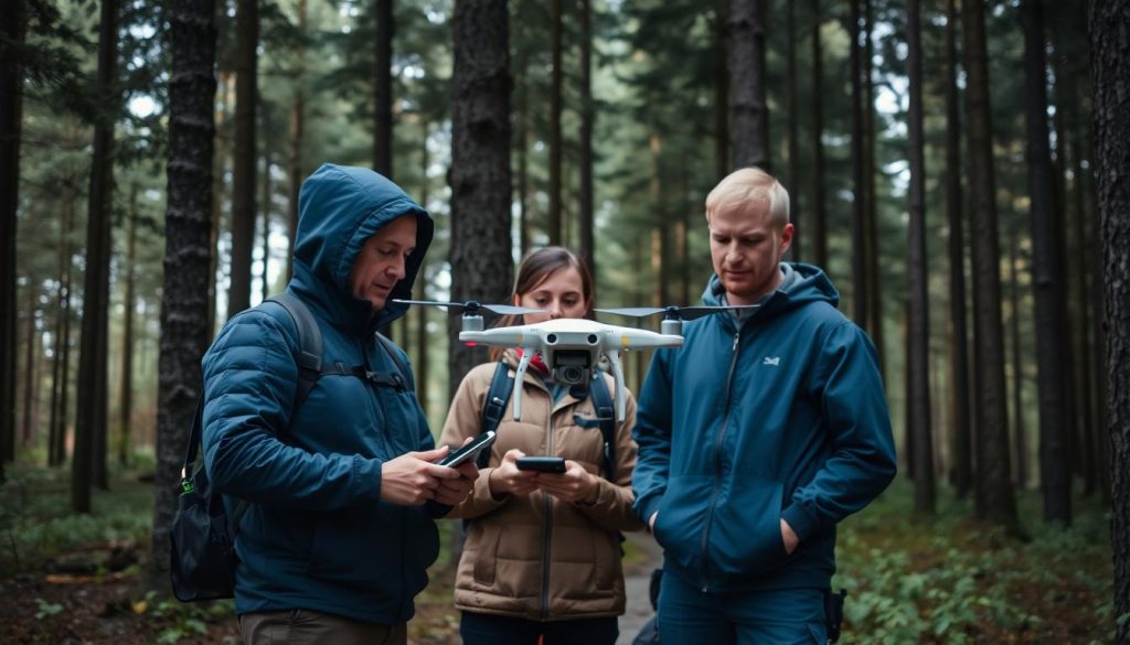 Droneoperatør samarbeid