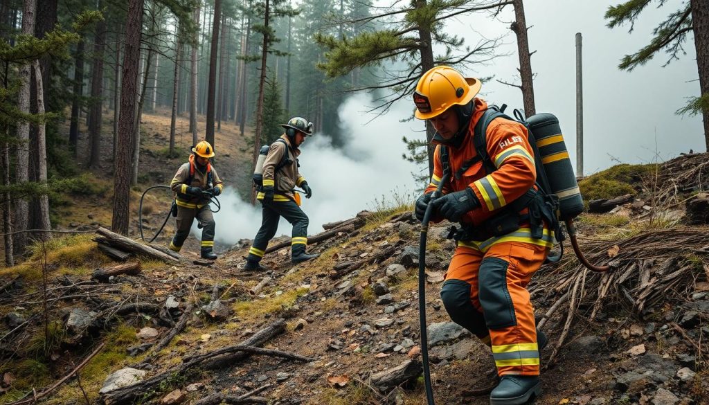 Fysisk krevende brannkonstabel jobb