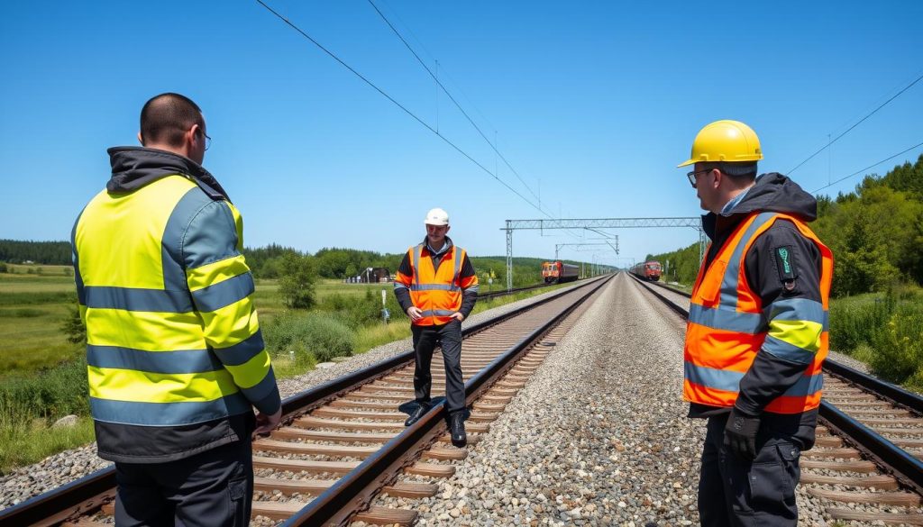 Hovedsikkerhetsvakt jernbane arbeidsoppgaver