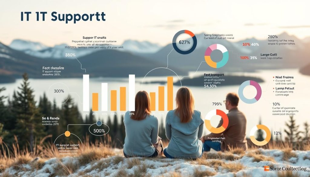 IT-support lønn diagram