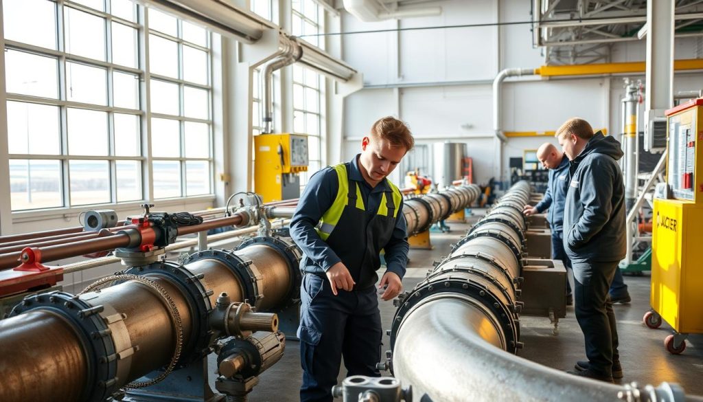 Industrirørlegger onshore lønn