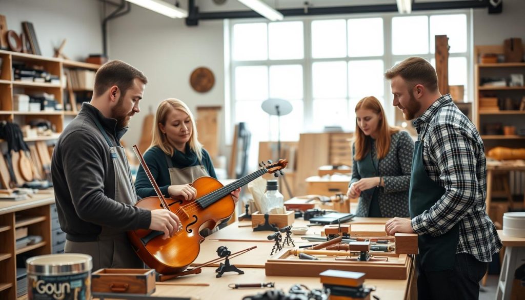 Instrumentmaker samarbeid med kolleger og kunder