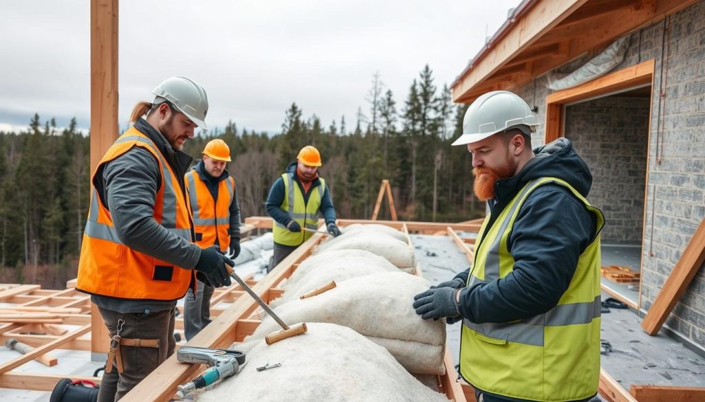 Isolasjonsekspert i arbeid