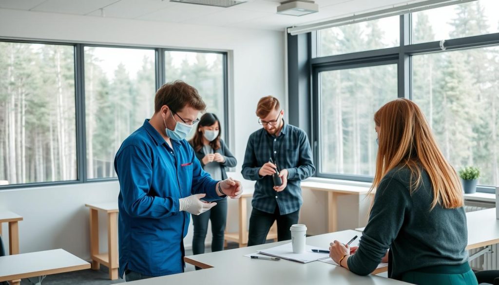 Kursinstruktører (spesialiserte) i arbeid