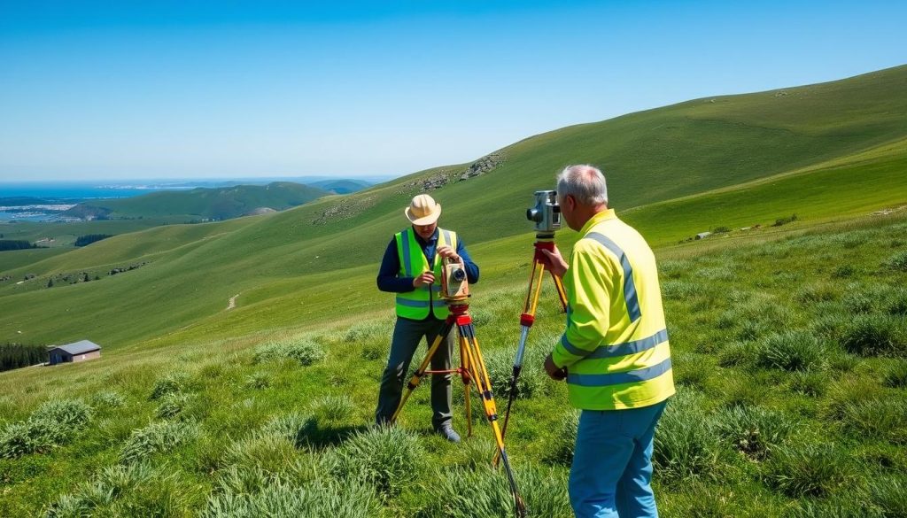 Landmålere i arbeid