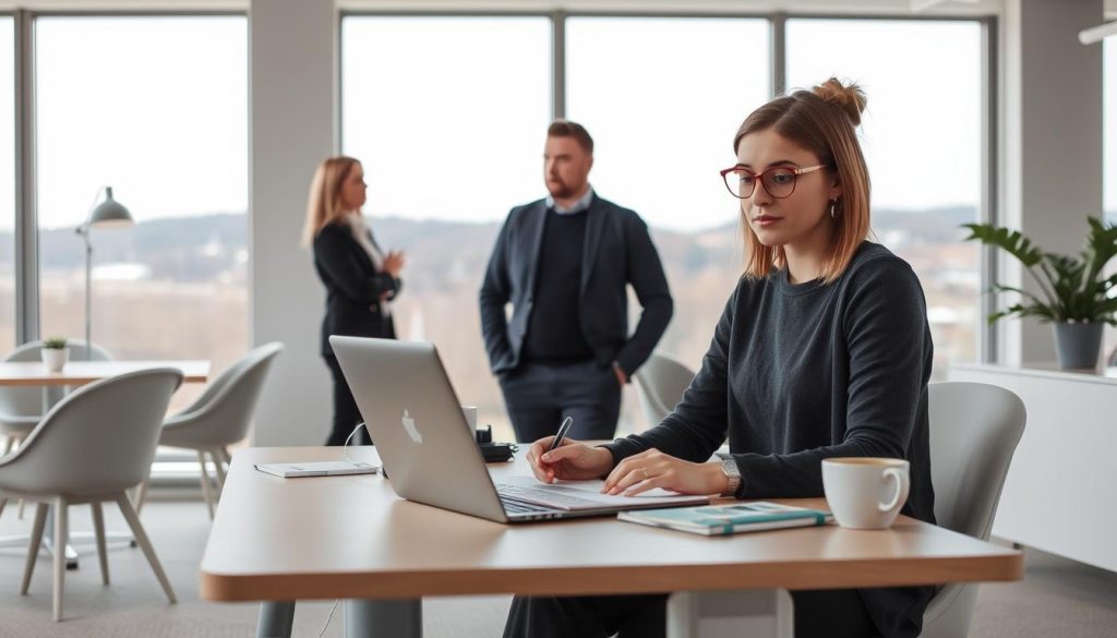 Lederassistent i arbeid