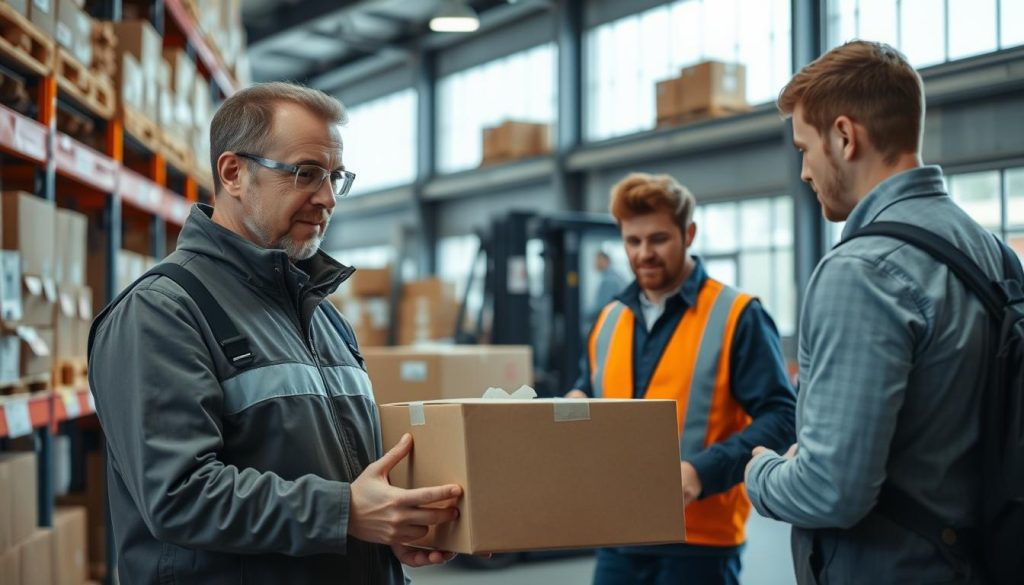 Logistikkoperatør i arbeid