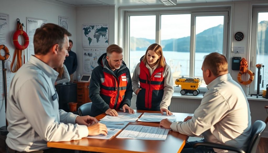 Maritimt sikkerhetsansvarlig samarbeider