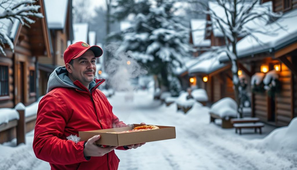 Pizzabud i arbeid