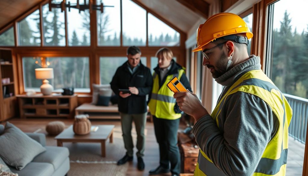 Radoninspektør i arbeid