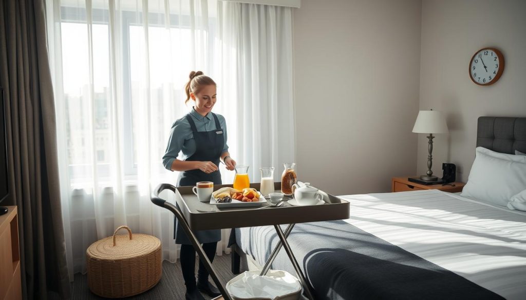 Roomservice-personale arbeidstider