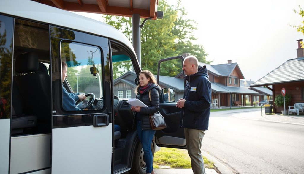 Samarbeid minibussjåfør