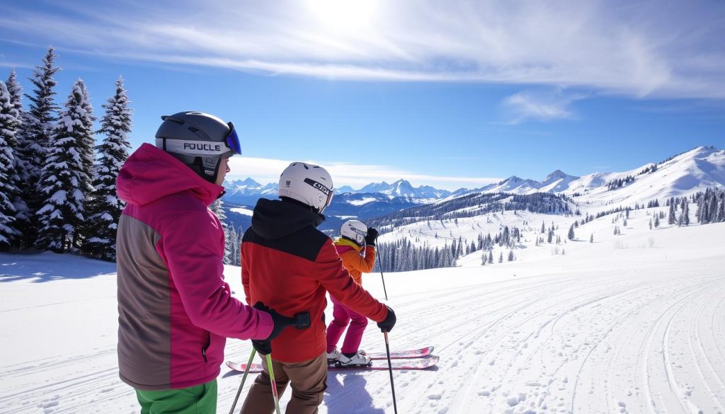 Skiinstruktør i aksjon