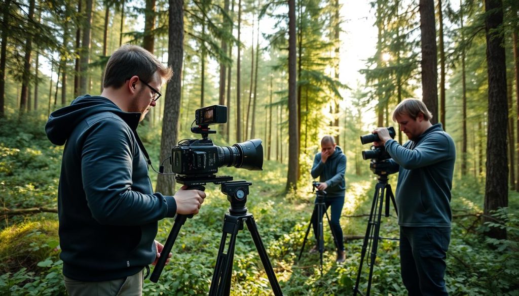 Videograf i arbeid