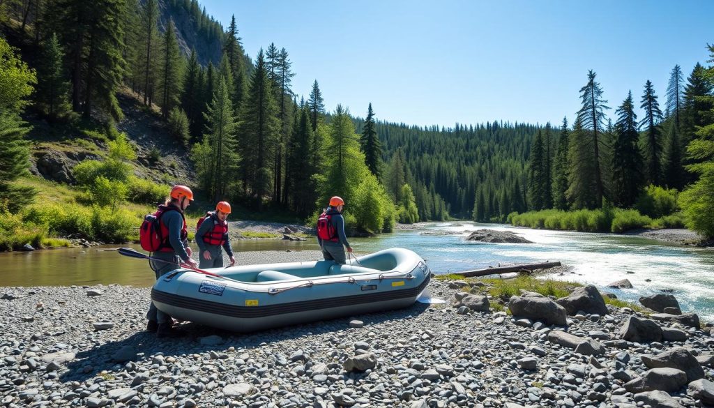 arbeidsmiljø for rafting-guider