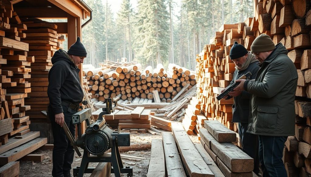 arbeidsoppgaver i trelastfag