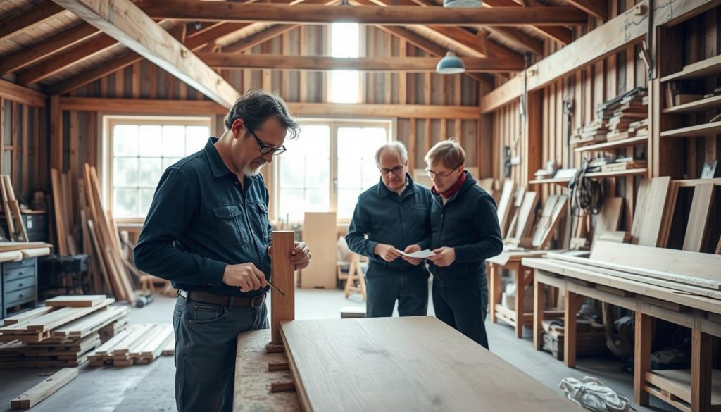 lønn for Industrisnekker - avdeling innreiing