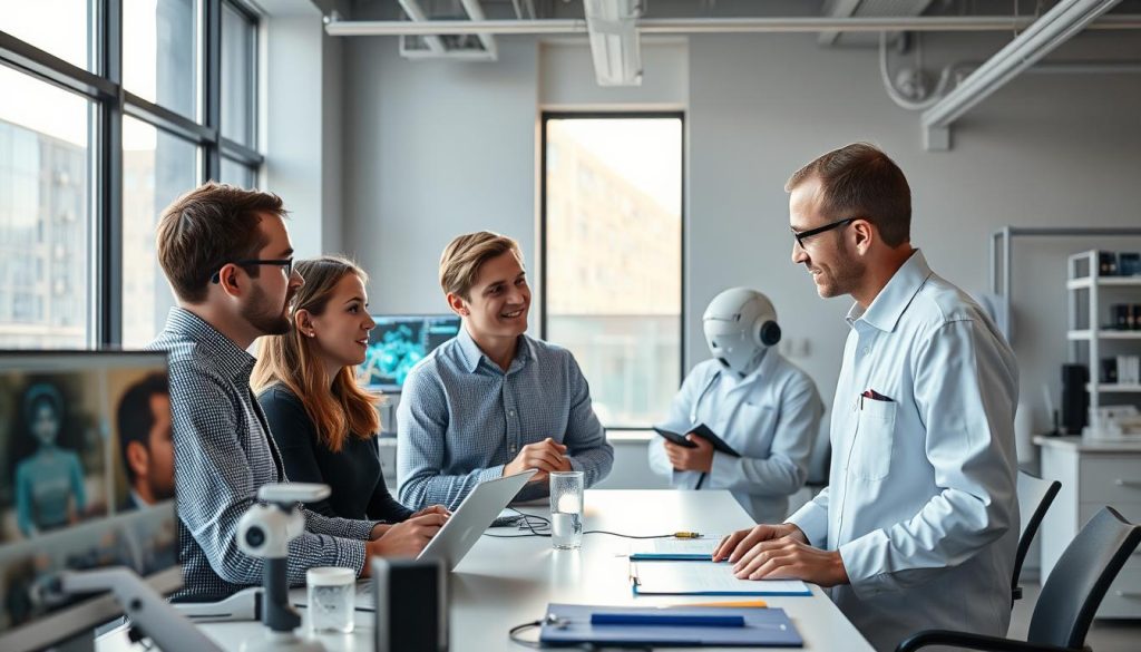 samarbeid mellom forsker innen KI og sikkerhet