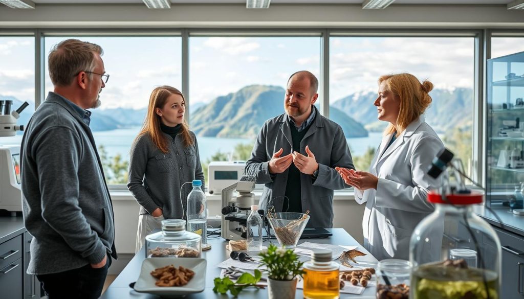 samarbeid mellom forskningsbiolog og fagpersoner